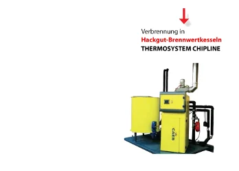 Thermosystem Chipline Hackgut-Brennwertkesseln