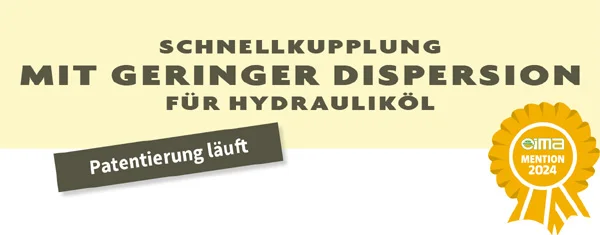 Schnellkupplung mit geringer Dispersion für Hydrauliköl