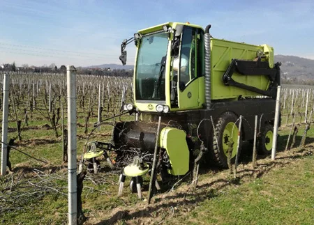 EDY CHIPPER at work in a vineyard