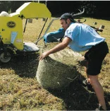 Baling hay