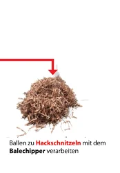 vom Ballett bis zum Holzhackschnitzel mit Balechipper